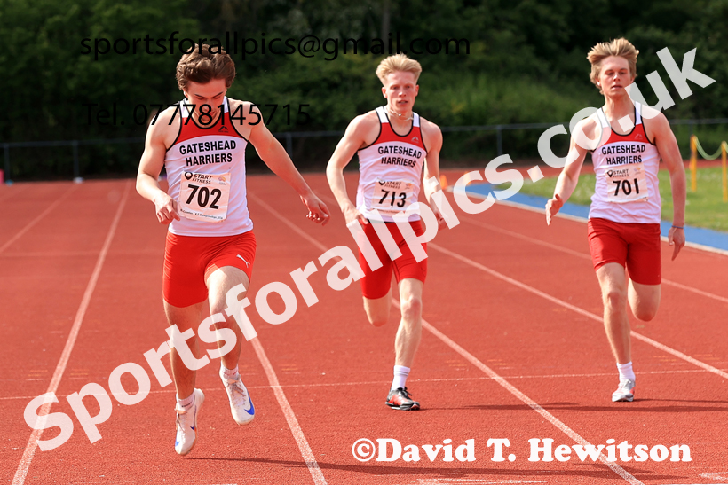 200 metres, 2026 North Eastern Track and Field Champs, Shildon, County Durham. Photo: David T. Hewitson/Sports for All Pics